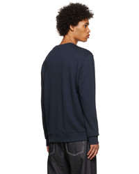 Hugo Navy Cotton Sweatshirt