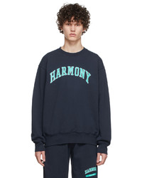 Harmony Navy Cotton Sweatshirt