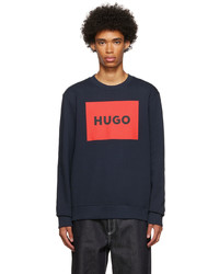 Hugo Navy Cotton Sweatshirt