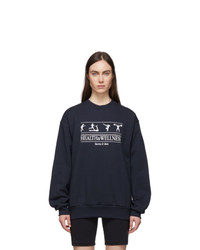 Sporty and Rich Navy Health And Wellness Sweatshirt