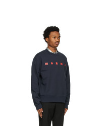 Marni Navy Logo Sweatshirt