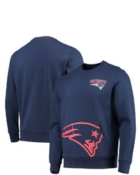 FOCO Navy New England Patriots Pocket Pullover Sweater At Nordstrom