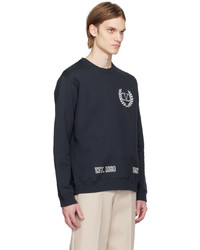 Valentino Navy Printed Sweatshirt