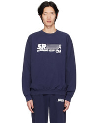 Sporty & Rich Navy Running Club Sweatshirt