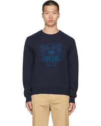 Kenzo Navy Wool Tiger Sweatshirt