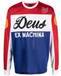 Deus Ex Machina Panelled Logo Print Sweatshirt