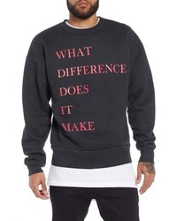 BARKING IRONS What Difference Graphic Crewneck Sweatshirt