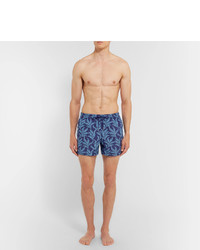 Club Monaco Arlen Slim Fit Mid Length Printed Swim Shorts