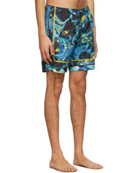 Dolce & Gabbana Blue Marbled Swim Shorts