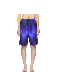 Dries Van Noten Blue Verner Panton Edition Phibbs Long Swim Shorts