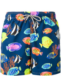 MC2 Saint Barth Fishes Print Swim Shorts