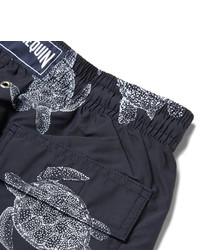 Vilebrequin Moorea Mid Length Turtle Print Swim Shorts