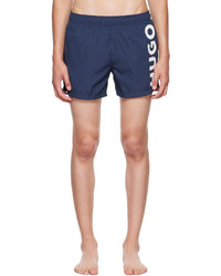 Hugo Navy Printed Swim Shorts