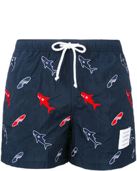 Thom Browne Shark Print Swim Shorts