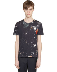 Valentino Cosmo Printed Cotton Jersey T Shirt
