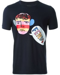 Fendi Face Print T Shirt