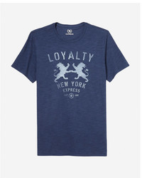 Express Loyalty Lion Slub Graphic T Shirt