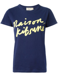 MAISON KITSUNE Maison Kitsun Handwritten Print T Shirt
