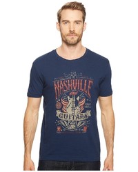 Lucky Brand Nashville Guitar Flag Graphic Tee T Shirt