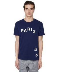 MAISON KITSUNÉ Parisien Cut Print Cotton Jersey T Shirt
