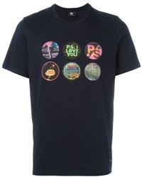 Paul Smith Ps By Badges Print T Shirt