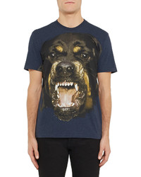 Givenchy Rottweiler Print Cotton Jersey T Shirt