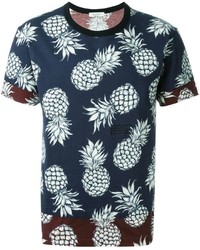 Valentino Pineapple Print Short Sleeve T Shirt