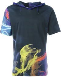 Y-3 Neon Printed Hooded T Shirt