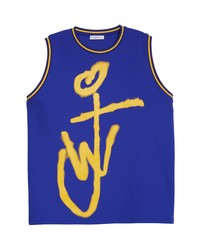 JW Anderson Logo Sleeveless Basketball T Shirt In Electric Blue At Nordstrom