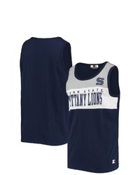 STARTE R Navy Penn State Nittany Lions Colorblock Highlight Tank Top