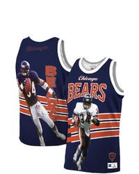 Mitchell & Ness Walter Payton Navy Chicago Bears Retired Player Tank Top