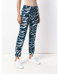 Zadig & Voltaire Zadigvoltaire Tiger Print Fitted Trousers