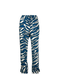 Zadig & Voltaire Zadigvoltaire Tiger Print Fitted Trousers