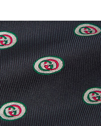 Gucci 75cm Logo Jacquard Silk Tie