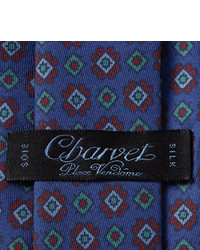 Charvet 75cm Printed Silk Faille Tie