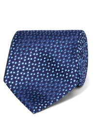 Charvet 85cm Polka Dot Silk Jacquard Tie