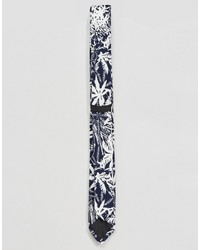 Asos Brand Tie With Hawaiian Print
