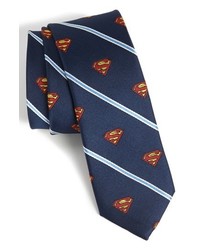 DC Comics Superman Stripe Tie Navy One Size