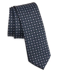 BOSS Hugo Neat Skinny Recycled Polyester Tie In Black At Nordstrom