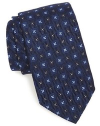 David Donahue Woven Silk Cotton Tie
