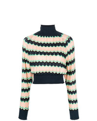 M Missoni Cropped Rollneck Sweater