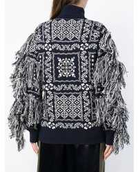 Sacai Embroidered Roll Neck Sweater