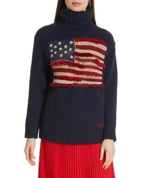 Polo Ralph Lauren Fringe Flag Wool Sweater