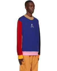 Mastermind World Multicolor Paneled Hi Neck Sweatshirt