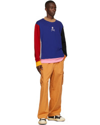 Mastermind World Multicolor Paneled Hi Neck Sweatshirt