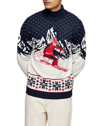 Topman Roll Neck Ski Sweater