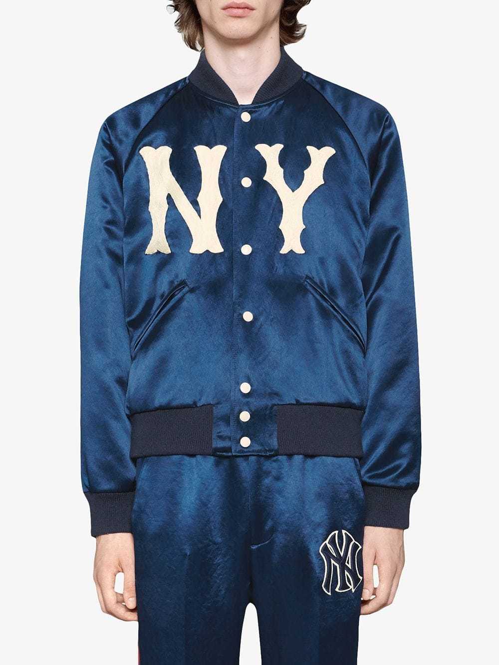 Gucci Jacket With Ny Yankees Patch, $1,892, farfetch.com