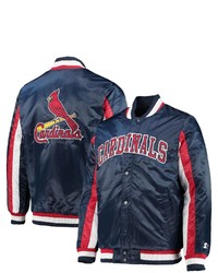 STARTE R Navy St Louis Cardinals The Ace Satin Full Snap Jacket At Nordstrom