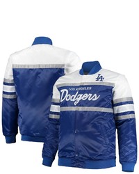 Mitchell & Ness Royalgray Los Angeles Dodgers Big Tall Coaches Satin Full Snap Jacket At Nordstrom