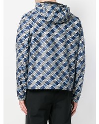 Fendi Damier Print Hooded Jacket